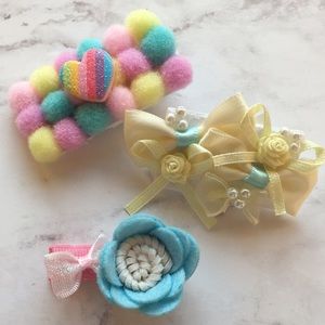 New 3 Bow Bundle for Dogs, Girls, Babies & Fun Kawaii Girls.🎀Barrette